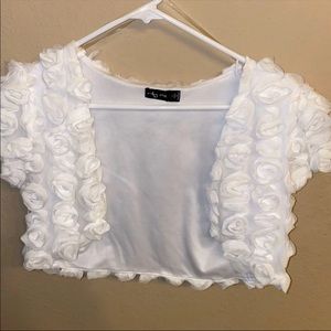 white formal cover up